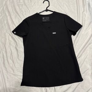 FIGS Single pocket Scrub Top XS Women’s V-Neck Black